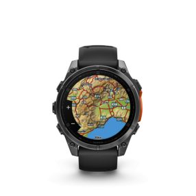   Garmin fenix 8 47mm AMOLED sötétszürke, fekete szilikon szíjjal (ED) Okosóra