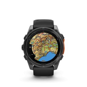   Garmin fenix 8 51mm AMOLED, sötétszürke, fekete szilikon szíjjal (ED) Okosóra