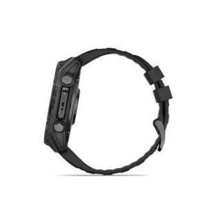   Garmin fenix 8 51mm AMOLED Sapphire, karbonszürke DLC titanium, fekete/sötétszürke szilikon szíjjal (ED XD) Okosóra