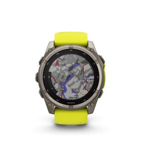   Garmin fenix 8 51mm SOLAR Sapphire, titanium, neonsárga/grafit szilikon szíjjal (ED XD) Okosóra