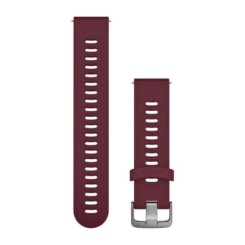 Óraszíj Garmin 20 mm cseresznye szilikon, rozsdamentes csat (Quick Release) Forerunner 645 Okosórához