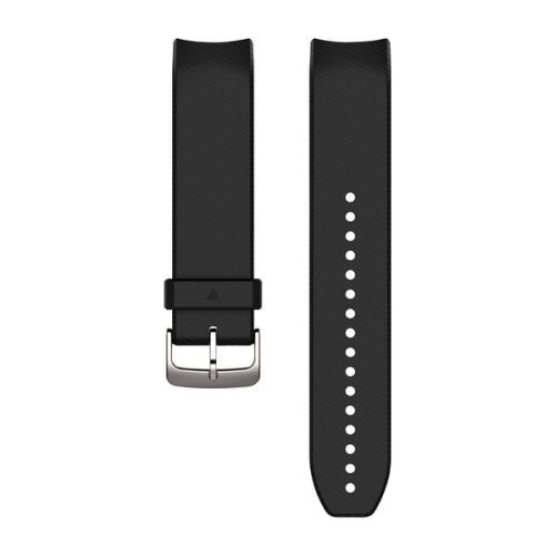 Óraszíj Garmin 22 mm fekete szilikon, ezüst csat (QuickFit) Approach S60 Okosórához