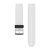 Óraszíj Garmin 22 mm fehér szilikon, ezüst csat (QuickFit) Approach S60 Okosórához