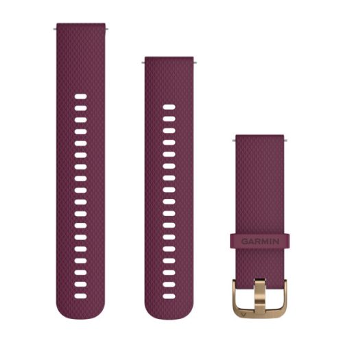 Óraszíj Garmin 20 mm bogyó szilikon, light gold csat (Quick Release) Vivomove HR Okosórához