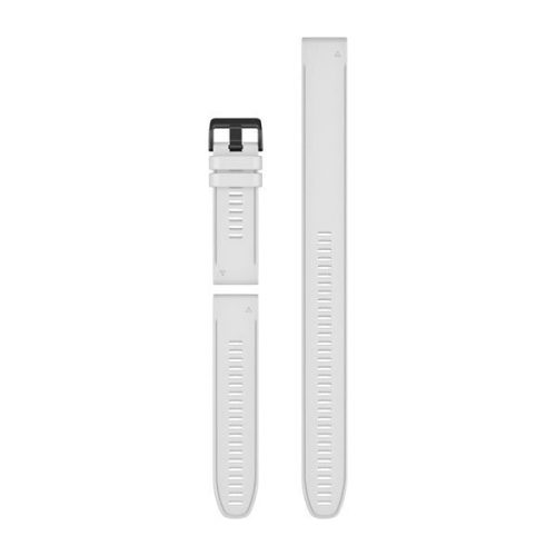 Óraszíj Garmin 26 mm fehér szilikon, fekete csat (QuickFit) Fenix 6X, 3részes Okosórához