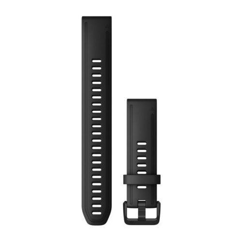 Óraszíj Garmin 20 mm fekete szilikon, fekete csat (QuickFit) Fenix 6S Large Okosórához