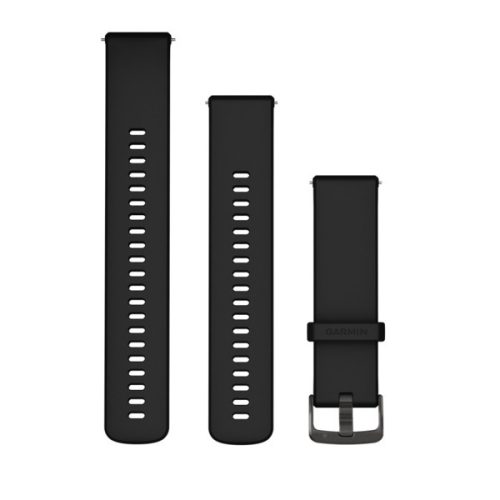 Óraszíj Garmin 22 mm fekete szilikon (Quick Release) Venu 3 Okosórához