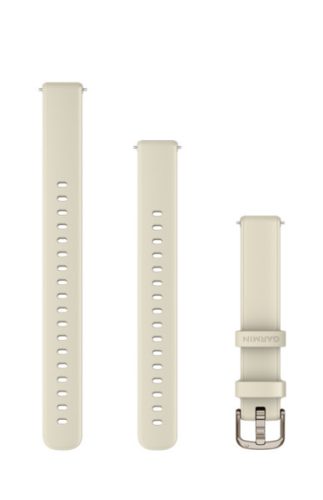 Óraszíj Garmin Lily 2 14mm szilikon, kókusz, krémarany csattal (110-175mm) Okosórához