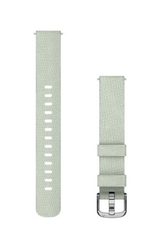 Óraszíj Garmin Lily 2 14mm nylon, zsálya, ezüst csattal (110-175mm) Okosórához