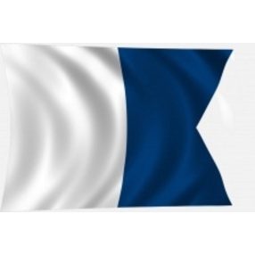 Kód vlajky "A" 30 x 20 cm