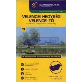 Kniha, turistická mapa Benátského jezera