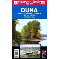 Kniha, turistická mapa Dunaj Bratislava-Comároma