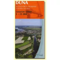 Kniha, turistická mapa Dunaj Dunaújváros-Országhattar