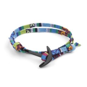   Karkötő CASTENA  kézzel készített többféle minta (1. minta) ezüst színű horgony kapoccsal TRX