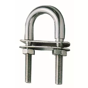 Vonószem 100 x 48 mm U alakú rozsdamentes EVA