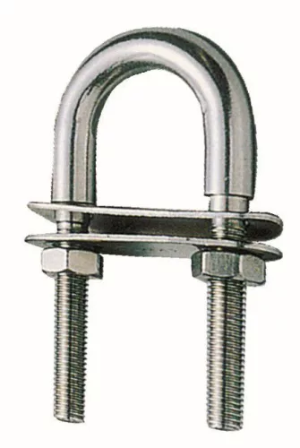 Vonószem 100 x 48 mm U alakú rozsdamentes EVA