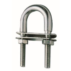 Vonószem 140 x 55 mm U alakú rozsdamentes EVA