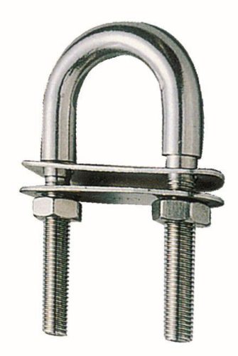 Vonószem 140 x 55 mm U alakú rozsdamentes EVA