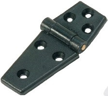 Závěs plastový plochý černý 98x40 mm