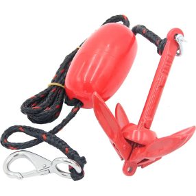 Sada háčků 0,7 kg červená, s bójí a lanem