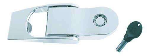 Zár rugós retesszel kulccsal inox EVA