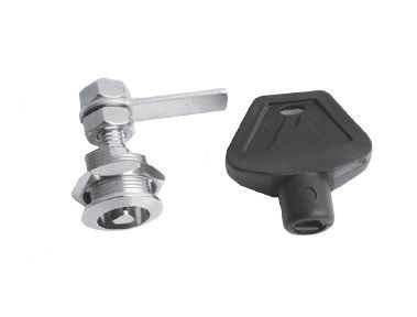 Zár nikkelezett réz kulccsal EVA