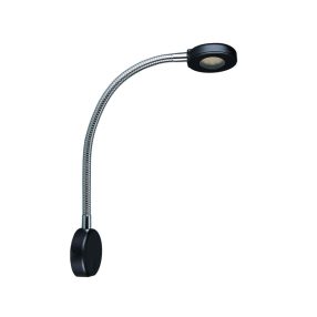 LED olvasólámpa USB töltőaljzattal fekete EVA