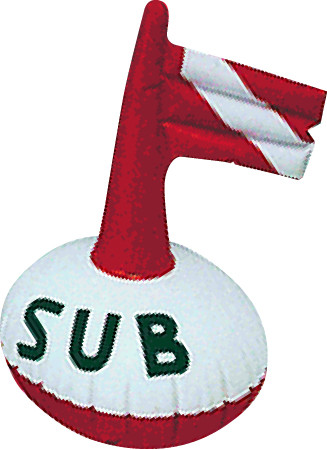 Nafukovací potápěčská bójka 55 cm