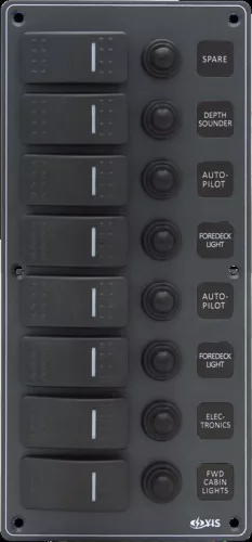 Kapcsolótábla 8 egységes EVA