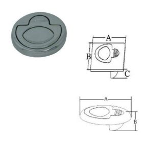 Fedélnyitó retesz inox EVA