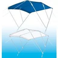 Bimini střecha se 3 větvemi modrá 180x200x140 cm