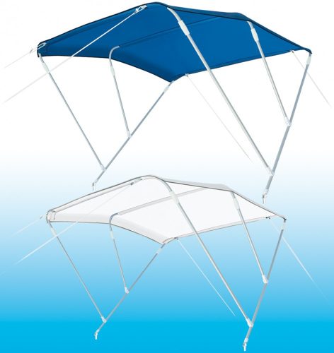 Bimini střecha se 3 větvemi bílá 180x150x140 cm