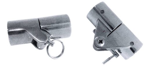 Kovový kloub s pojistným hřebíkem 30 mm na bimini.