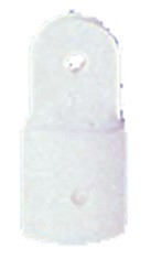 Konec trubky bimini 20 mm plastový bílý