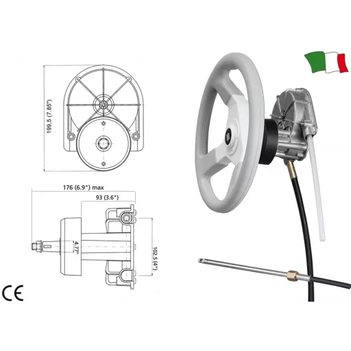 Náboj řízení Ultraflex T85 do 235 k pro bowdenové lanko M66