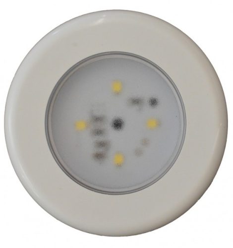 Stropní svítidlo do kabiny se 4 LED diodami z kovu a bílého plastu