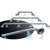 Zábradlí s LED osvětlením z nerezové oceli 30 cm