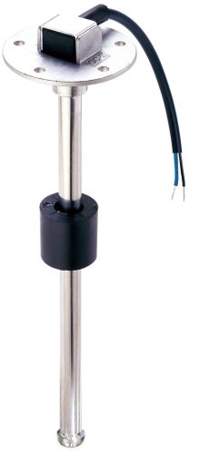 Závislost na palivu a hladině vody ve vysílači. 65 cm