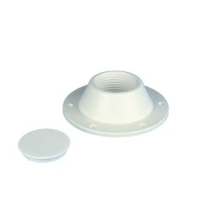 Podstavec pro montáž na stůl z bílého plastu 55 mm