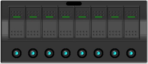 Rozvaděč Elektron 8 single EVA