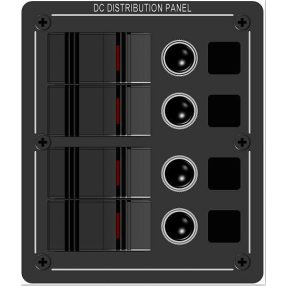 Kapcsolótábla 7 egységes feszmérő Electron EVA