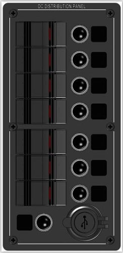 Kapcsolótábla 7 egységes 2 portos USB Electron EVA