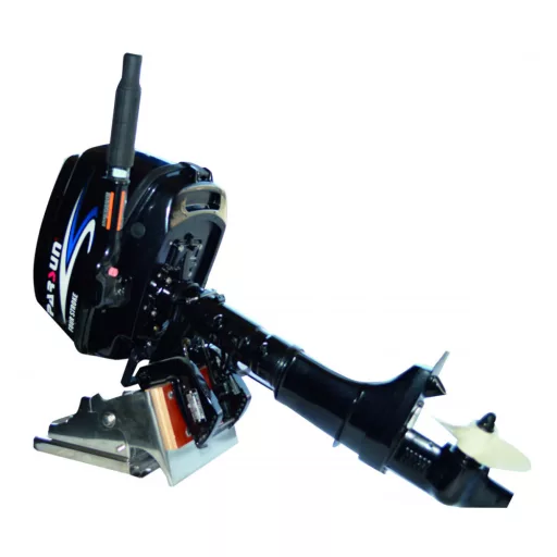 Držák motoru lze otočit na vodorovný povrch. 15 HP