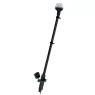 Körfény fehér LED kivehető eloxált fekete 54 cm EVA