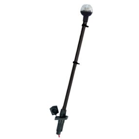 Körfény fehér LED kivehető eloxált fekete 54 cm EVA