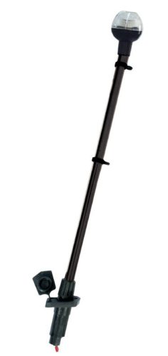 Körfény fehér LED kivehető eloxált fekete 54 cm EVA