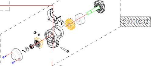 Mechanismus naklápění ramene Haswing Osapian HSW
