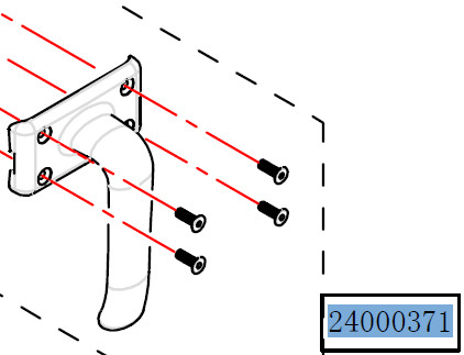Haswing Cayman T55, B55 a B55 GPS,B101 GPS, B80, B80GPS zvedací rukojeť HSW