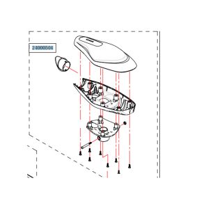 Haswing Cayman B80 horní/dolní kryt bílý HSW