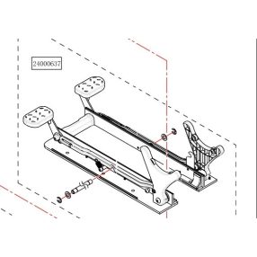   Haswing Cayman B55 a B80, B55 GPS, B80 GPS, B101 GPS, přední montážní mechanismus bílý HSW